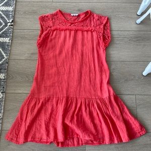 Linen and lace dress! Perfect for summer!